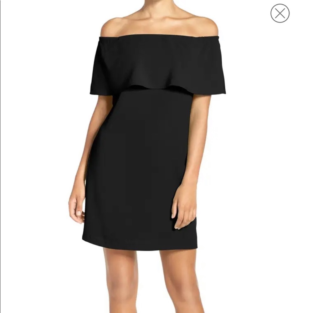 Black off the shoulder dress